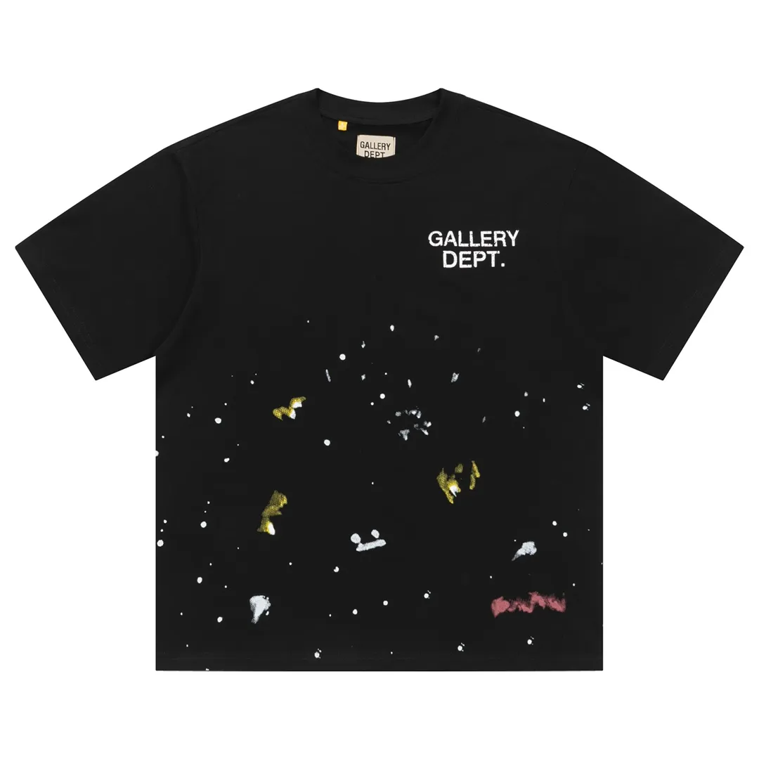 Model D137 Gallery dept American fashion brand dot printing high street short-sleeved T-shirt, the printing is breathable, soft and non-sticky. After shrinking and shaping, it is soft, comfortable and breathable, does not pill, does not fade and does not change shape, S to XL, p106